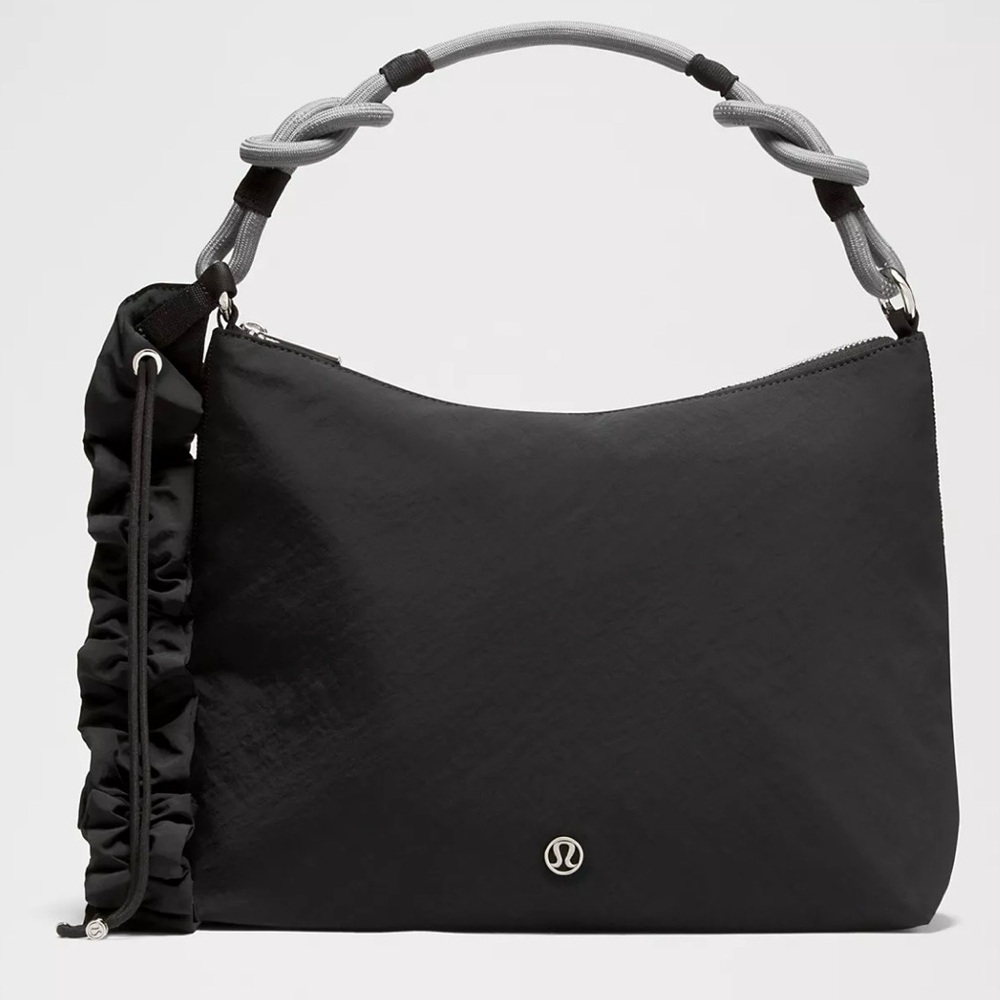 lululemon athletica Black and Gray Convertible Crossbody Bag